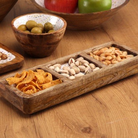 PIATTO TRE SCOMPARTI NORDIC DROPS