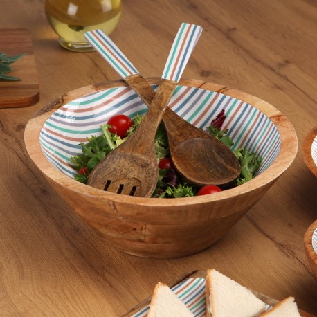 CIOTOLA GRANDE RIGHE 30CM DIAM.