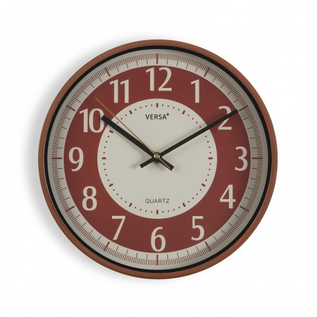 OROLOGIO DA PARETE ROSSO 30 CM