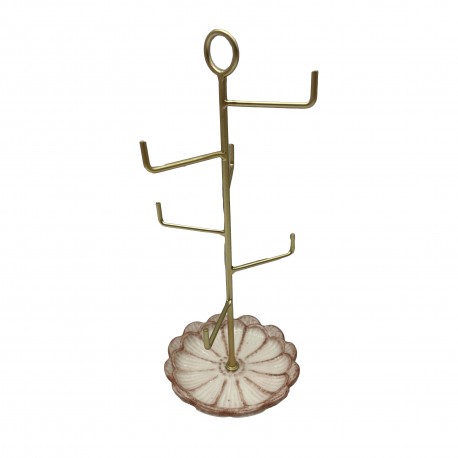 PORTA GIOIE DORATO BASE FIORE