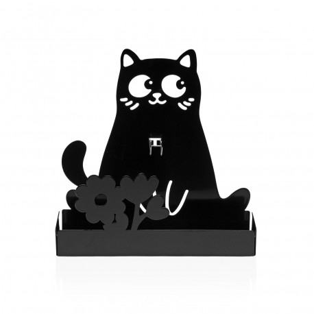 PORTA SPIRALE ANTIZANZARE GATTO MISU NERO