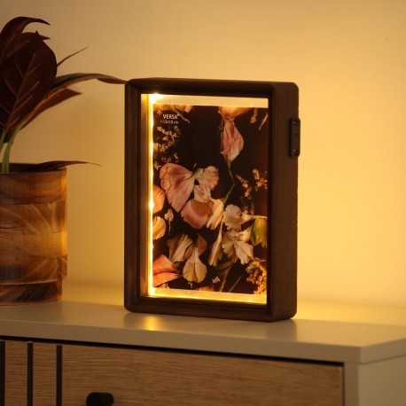 PORTAFOTO IN LEGNO CON LUCE RESMY 13X18