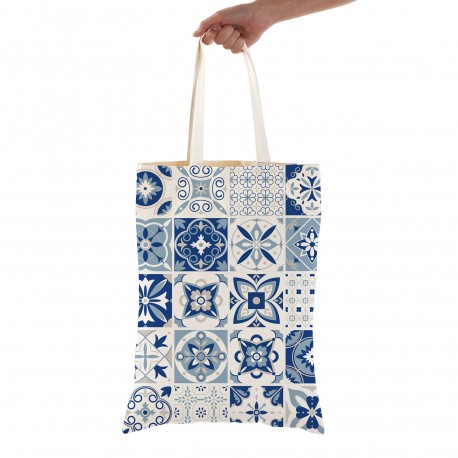 SHOPPING BAG AZZURRO