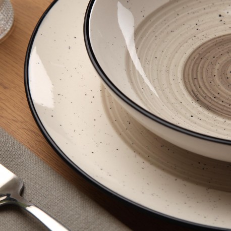 STOVIGLIA 18 PEZZI MORGAN GRIGIO