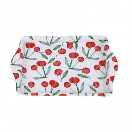 VASSOIO CILIEGIE METALLO CON MANICI