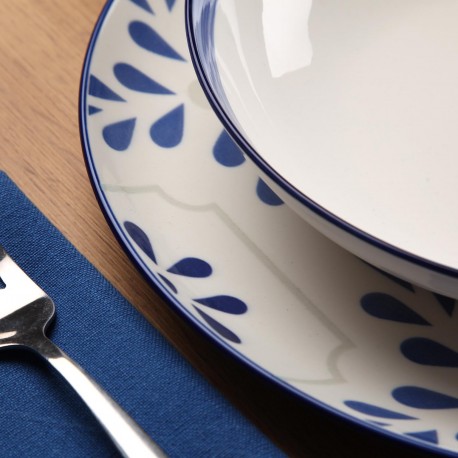 SERVIZIO 18 PEZZI AZZURRO