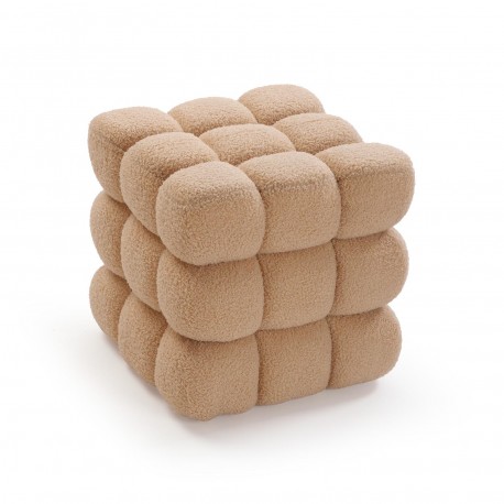 POUF QUADRATO "BORREGUITO" BEIGE
