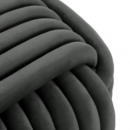 POUF QUADRATO GRIGIO SCURO