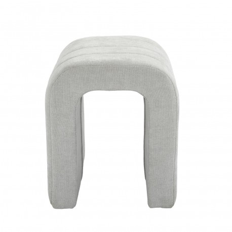 SGABELLO IMBOTTITO GRIGIO CHIARO