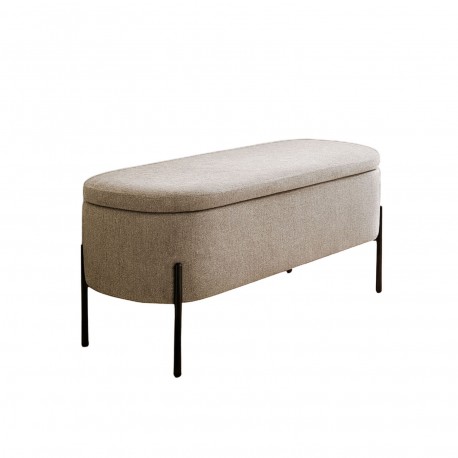 PANCA LETTO IMBOTTITA BEIGE