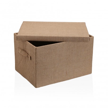 CESTA CON COPERCHIO JUTA