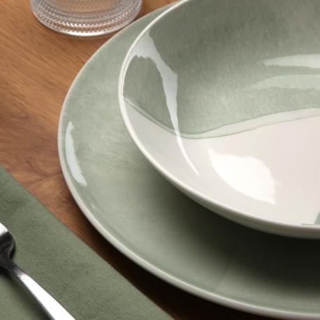 STOVIGLIA 18 PEZZI PICNIC VERDE