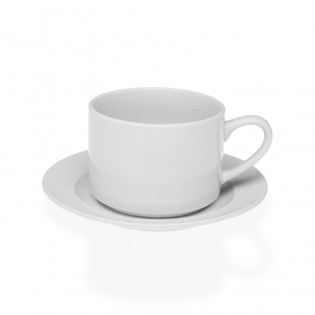 TAZZA CON PIATTINO BIANCA 280ML