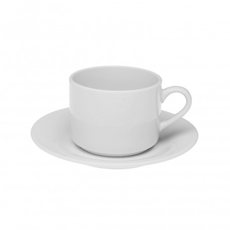 TAZZA CON PIATTINO BIANCA 200ML