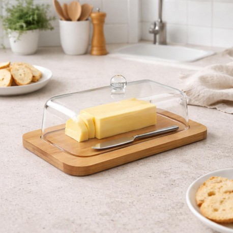 PIATTO PER BURRIERA IN BAMBÙ