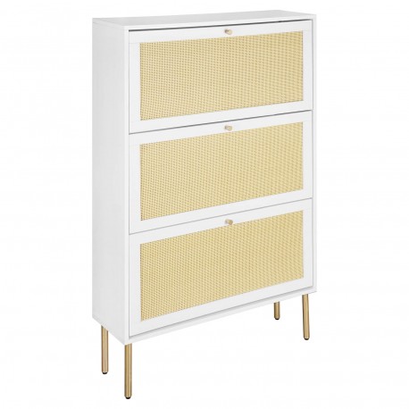 SCARPIERA 3 CASSETTI RATTAN