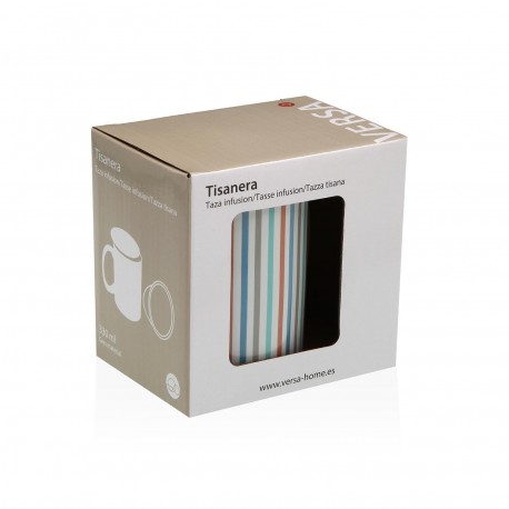 TAZZA PER TISANA A RIGHE