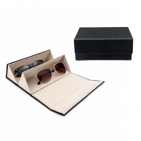 CUSTODIA DOPPIA OCCHIALI NERA