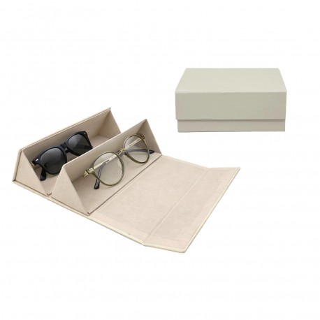 CUSTODIA DOPPIA OCCHIALI BEIGE