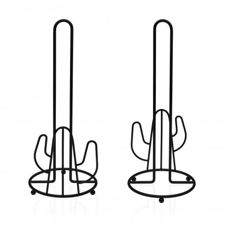 PORTAROTOLO CACTUS NERO