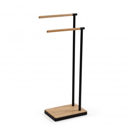 PORTASCIUGAMANI DOPPIO BAMBÙ NERO