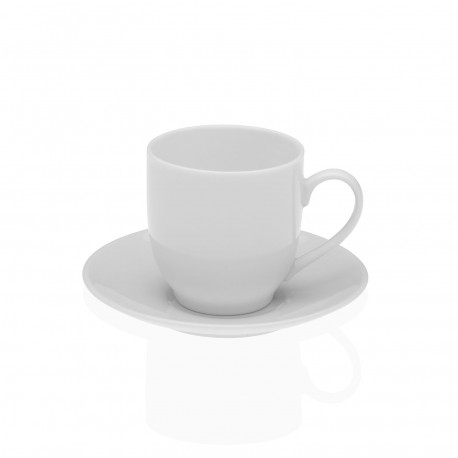 TAZZA E PIATTINO CAFFÈ BIANCO PURO