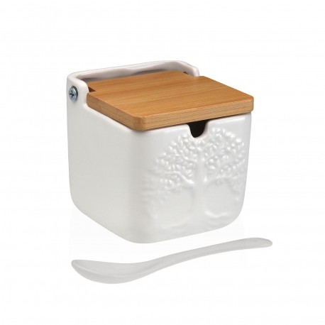 ZUCCHERIERA QUADRATA BIANCA ALBERO