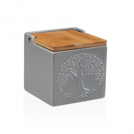 SALIERA QUADRATA GRIGIA ALBERO