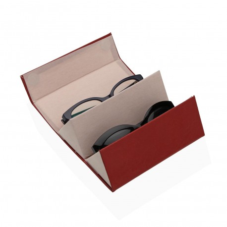 CUSTODIA DOPPIA OCCHIALI TERRACOTTA