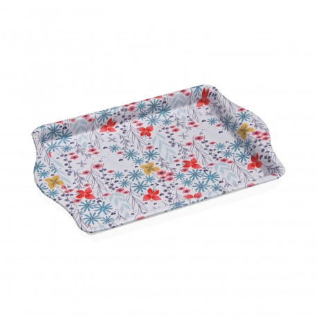 VASSOIO METALLICO FIORELLA CON MANICI