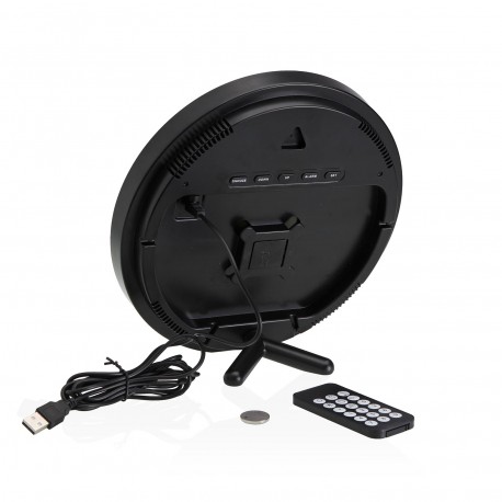 SVEGLIA CON TELECOMANDO NERO