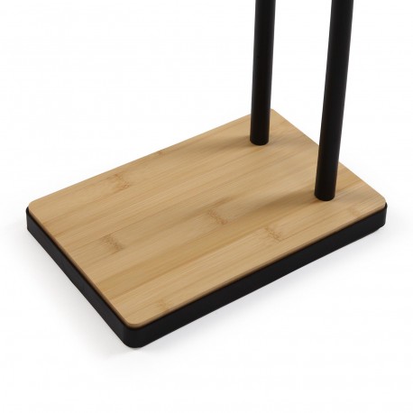 PORTASCIUGAMANI DOPPIO BAMBÙ NERO