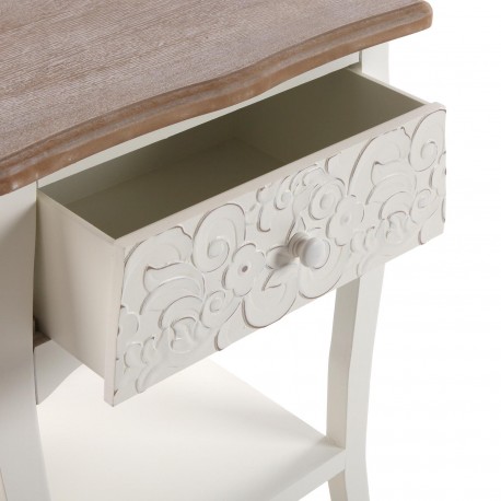 COMODINO RUSTICO BIANCO