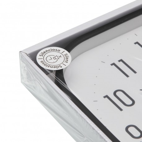 OROLOGIO PARETE "SQUARE" NERO