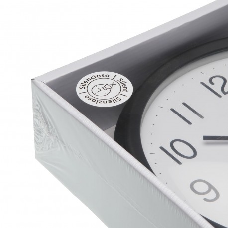 OROLOGIO PARETE NERO 26 CM