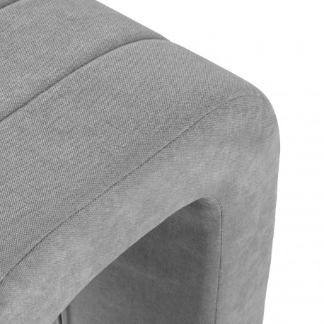 SGABELLO IMBOTTITO GRIGIO CHIARO