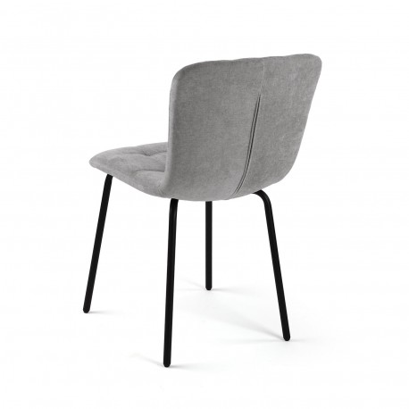 SEDIA IMBOTTITA GRIGIO CHIARO