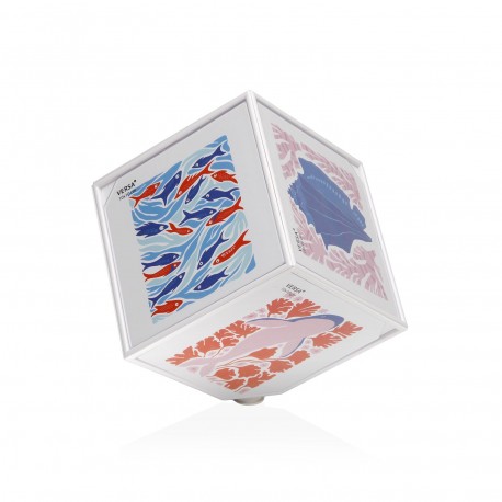 CUBO FOTO BIANCO "JUNO" 10X10