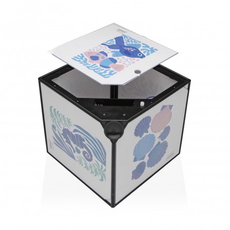 CUBO FOTO NERO "JUNO" 15X15