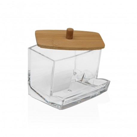 CAJA BASTONES CUADRADA TAPA BAMBU