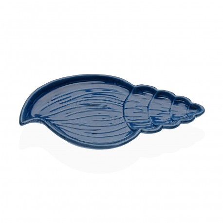 DECORAZIONE CONCHIGLIA CERAMICA BLU