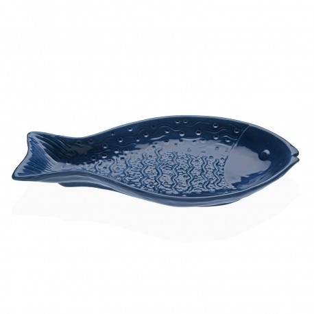 DECORAZIONE PESCE CERAMICA BLU