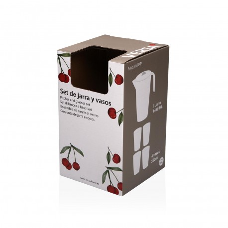 SET 4 BICCHIERI E CARAFFA CILIEGIE