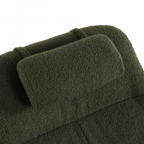 SEDIA A DONDOLO CON CUSCINO VERDE