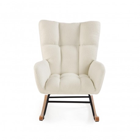 SEDIA A DONDOLO CON BRACCIOLI BEIGE