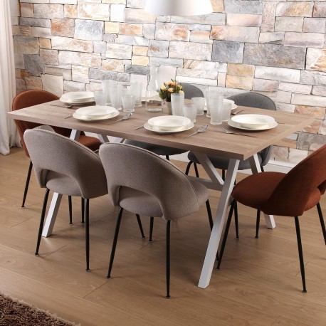 TAVOLO DA PRANZO SAGAS BIANCO