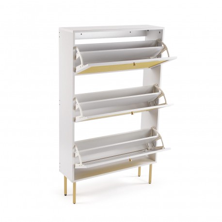 SCARPIERA 3 CASSETTI RATTAN