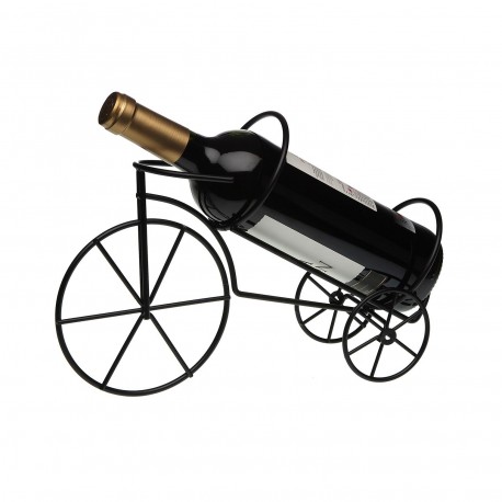 PORTABOTTIGLIE VINO BICICLETTA NERA