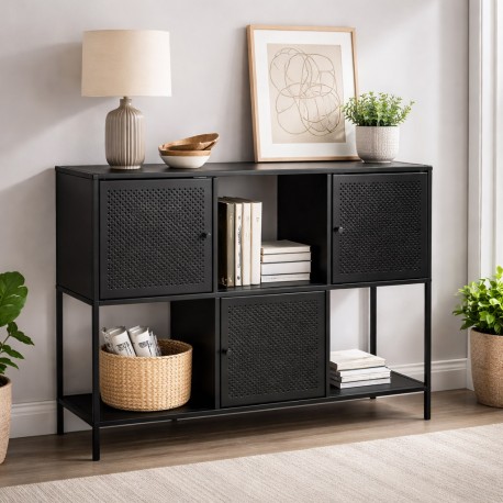 CREDENZA 3 ANTE NERO