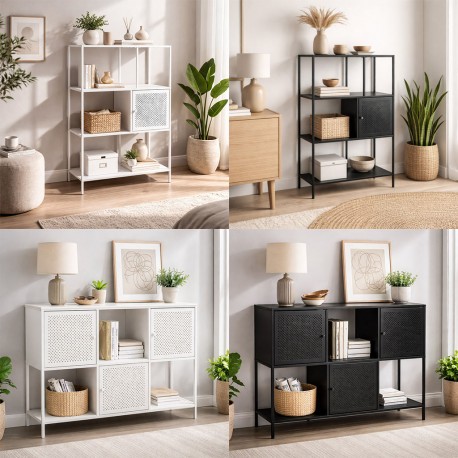 CREDENZA 3 ANTE BIANCO